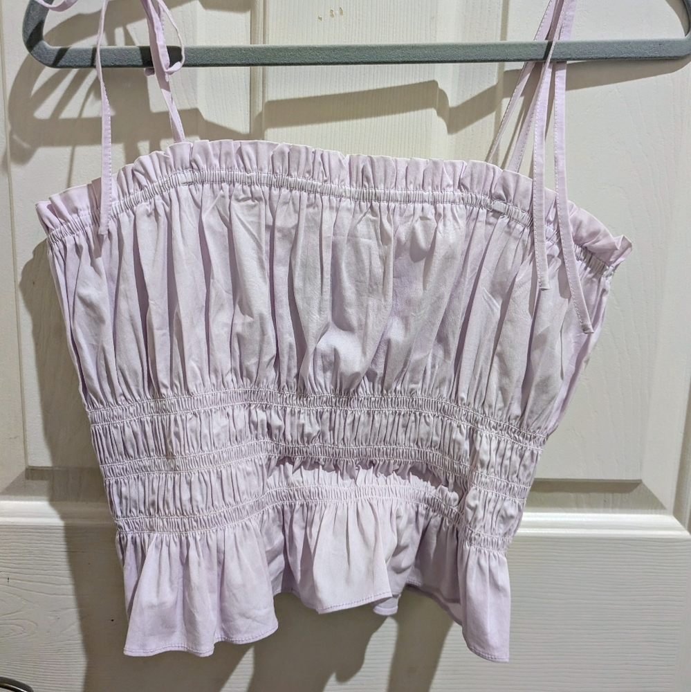 Forever 21 Rouged  Lillac Mid Drift Tank Sz. Large